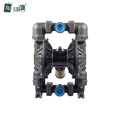 2" एल्यूमीनियम वायवीय डबल डायाफ्राम पंप 120 साई मशीनिंग और अपशिष्ट जल उपचार के लिए बड़ा प्रवाह