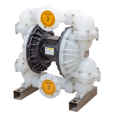 AC220V/DC24V वायवीय डायफ्राम पंप द्रव घनत्व ≤1200kg/M3 एल्यूमीनियम