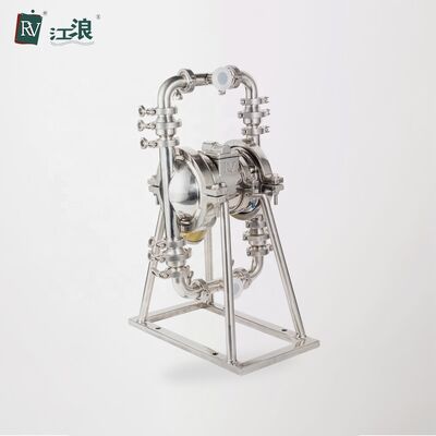 अपशिष्ट जल उपचार के लिए 1 इंच खाद्य ग्रेड स्वच्छता डिजाइन वायु संचालित डायफ्राम पंप