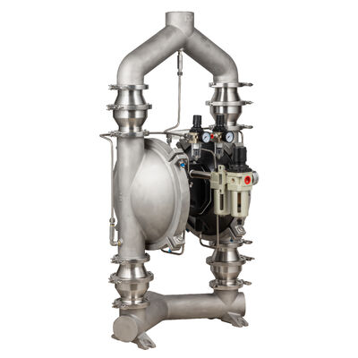 औद्योगिक अनुप्रयोगों के लिए पीटीएफई डायाफ्राम और 150gpm प्रवाह दर के साथ नया डिज़ाइन वायवीय पाउडर पंप