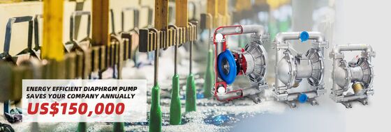 अपशिष्ट जल उपचार और सिंचाई के लिए वायवीय प्लास्टिक डायफ्राम पंप 120psi