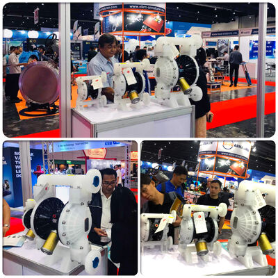 औद्योगिक अनुप्रयोगों के लिए 57L/M प्रवाह दर वाला एल्यूमीनियम वायवीय डायाफ्राम पंप