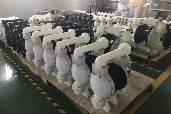 340L/M प्रवाह दर और वायवीय शक्ति स्रोत के साथ सीई प्रमाणित एयर ऑपरेटेड डायाफ्राम पंप