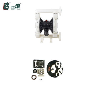 PVDF Kynoar वायु संचालित डायाफ्राम पंप 1.5 इंच 40 मिमी 120 Psi रासायनिक संयंत्र: